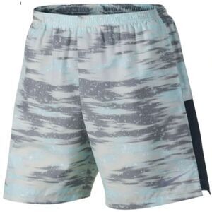 Nike Swim Print Shorts Size XL Light Blue Pattern
